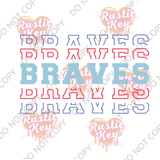 BRAVES DTF TRANSFER