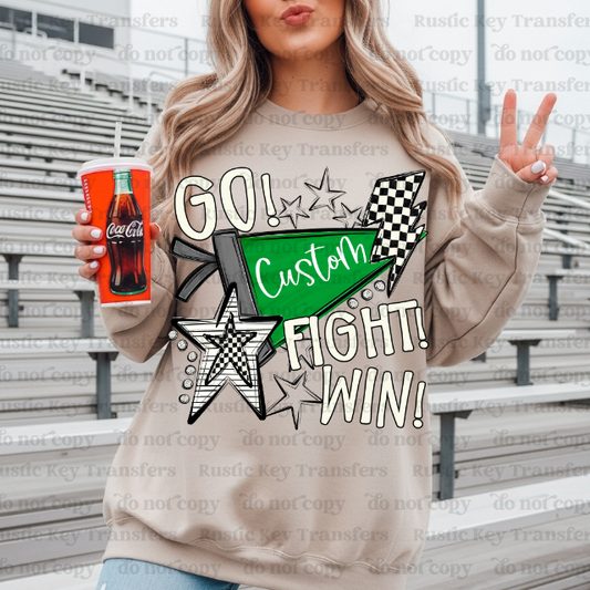 Custom mascot pennant DTF TRANSFER