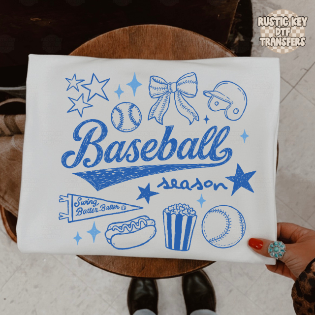 Baseball season DTF Transfer, Ready to Press