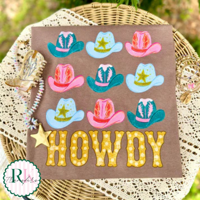 Howdy DTF Transfer, Ready to Press Rustic Key Transfers