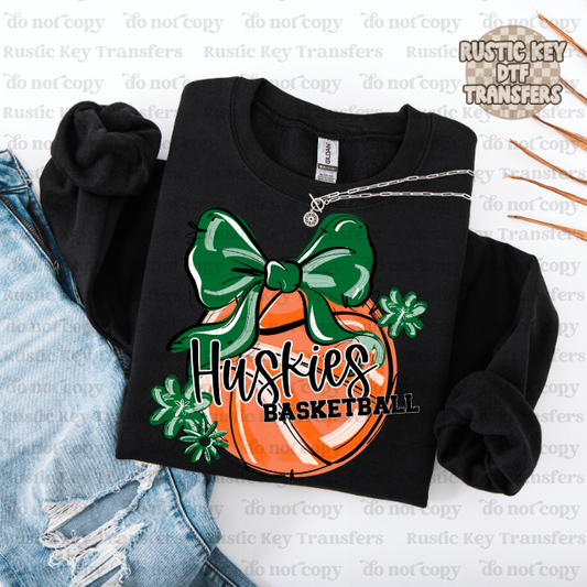 Huskies Basketball DTF Transfer, Ready to Press