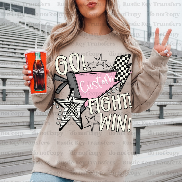 Custom mascot pennant DTF TRANSFER