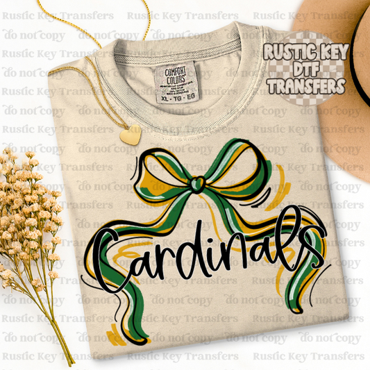 Cardinals Mascot Bow DTF TRANSFER