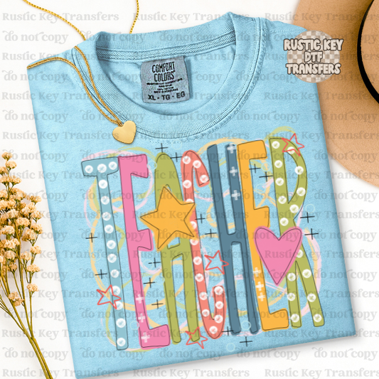 Teacher DTF Transfer, Ready to Press