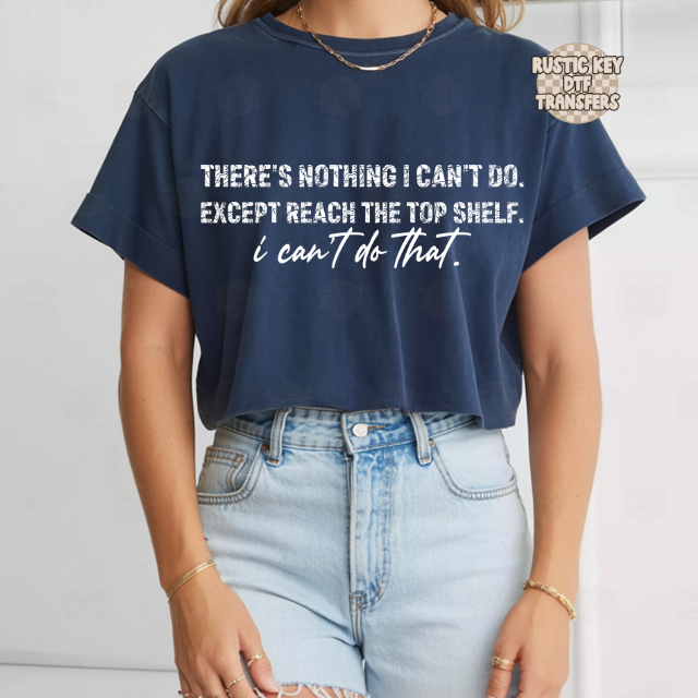 There's nothing i can't do DTF Transfer, Ready to Press