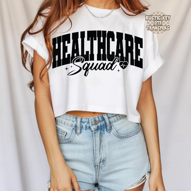 Healthcare squad DTF Transfer, Ready to Press