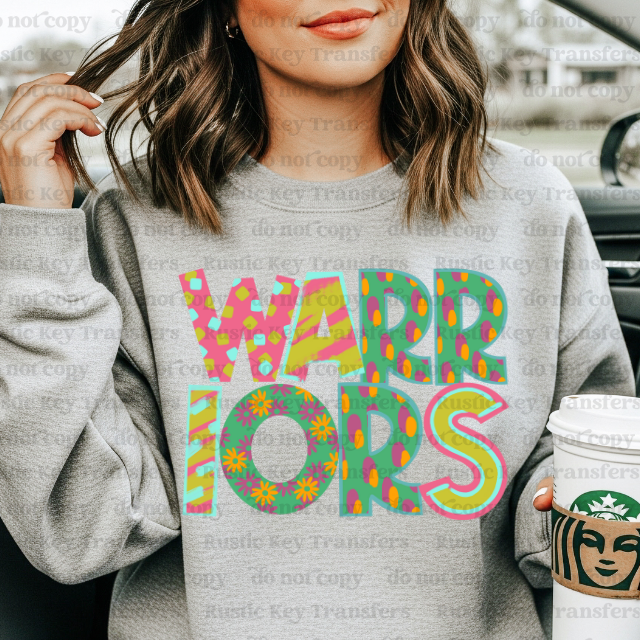 Warrior DTF Transfer, Ready to Press