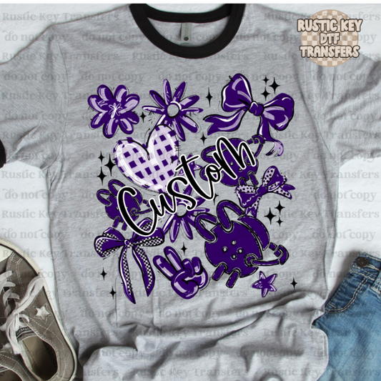 Custom Wrestling collage DTF Transfer, Ready to Press