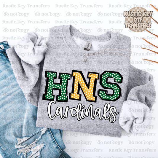 Holy Name Cardinals DTF Transfer, Ready to Press