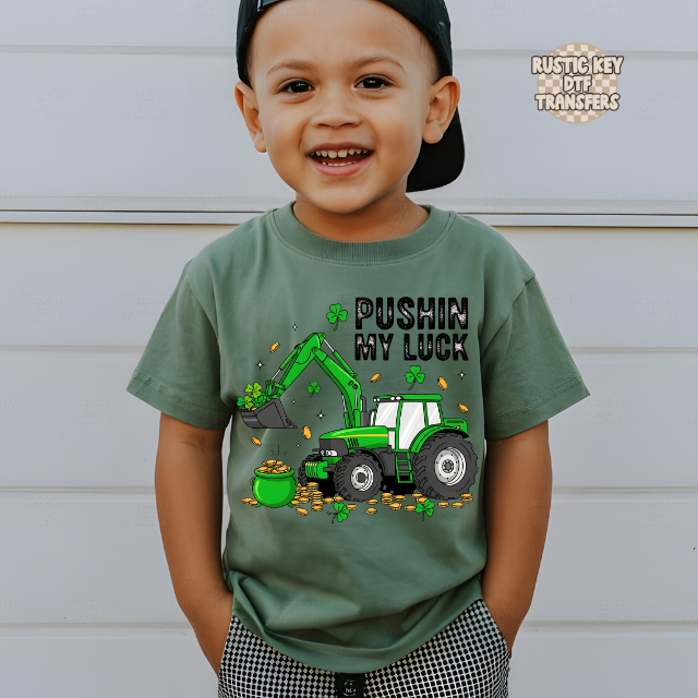 Pushin my luck DTF Transfer, Ready to Press