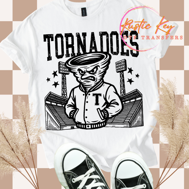 Tornadoes mascot DTF TRANSFER