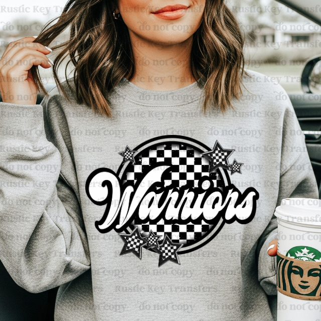 Warriors DTF Transfer, Ready to Press