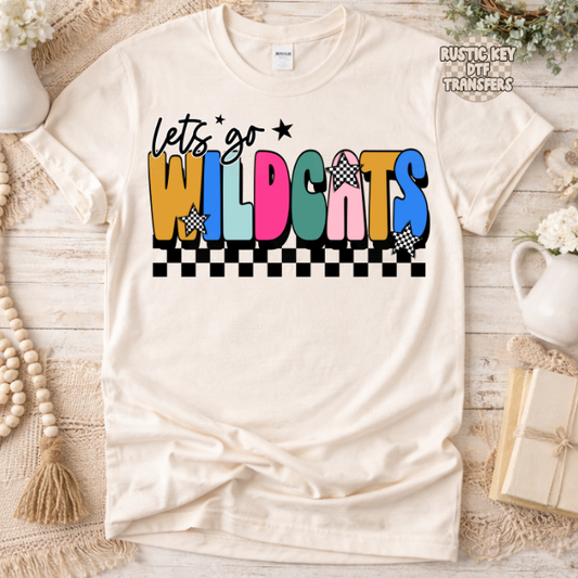 Let's go Wildcats DTF Transfer, Ready to Press