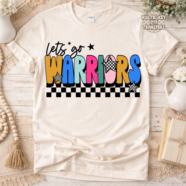 Let's go Warriors DTF Transfer, Ready to Press