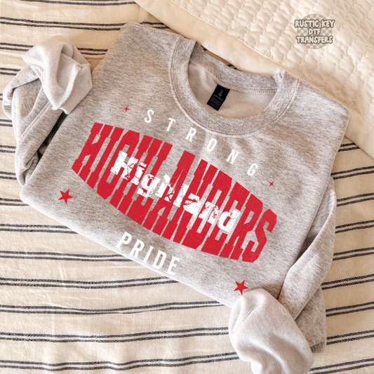 Highlanders strong pride DTF Transfer, Ready to Press