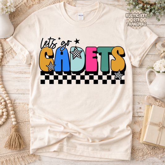 Let's go Cadets DTF Transfer, Ready to Press