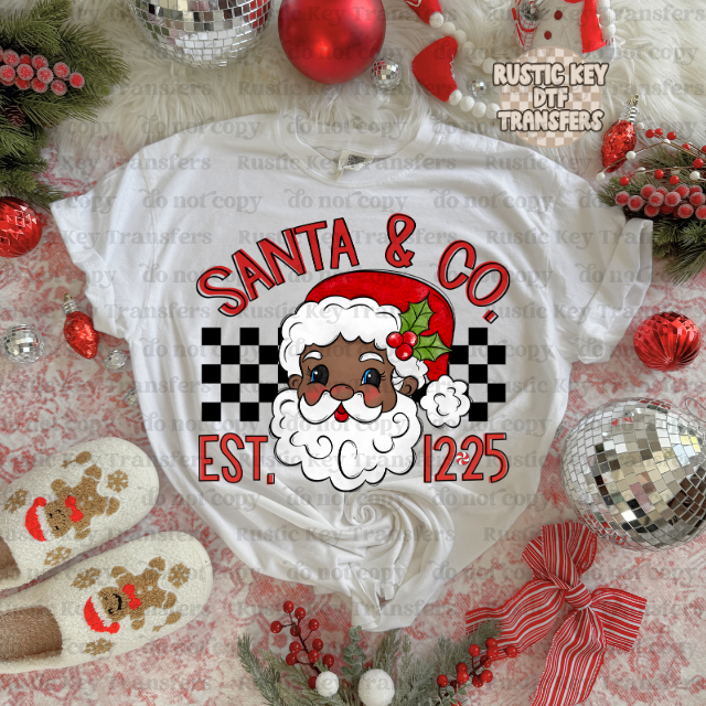 Santa & co DTF Transfer, Ready to Press