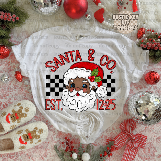 Santa & co DTF Transfer, Ready to Press