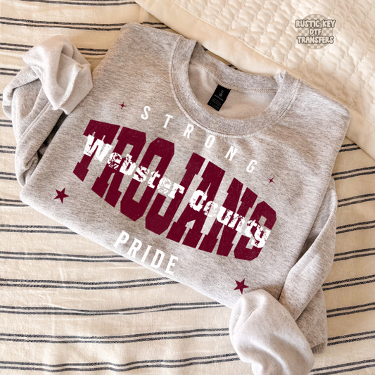 Trojans strong pride DTF Transfer, Ready to Press