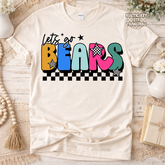 Let's go Bears DTF Transfer, Ready to Press