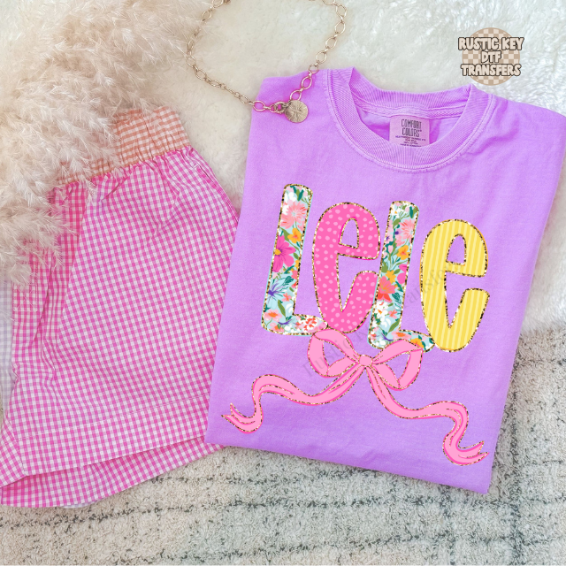 Lele spring floral DTF Transfer, Ready to Press