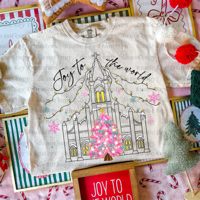 Joy to the world DTF Transfer, Ready to Press