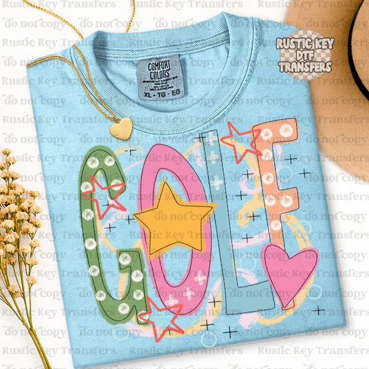 Golf DTF Transfer, Ready to Press