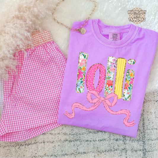 Lolli spring floral DTF Transfer, Ready to Press