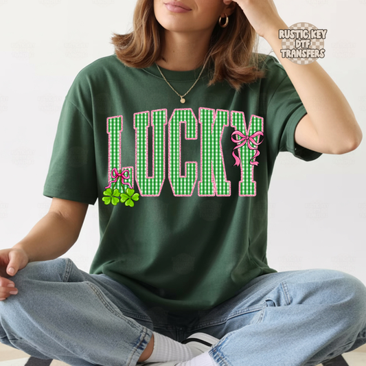 Lucky DTF Transfer, Ready to Press