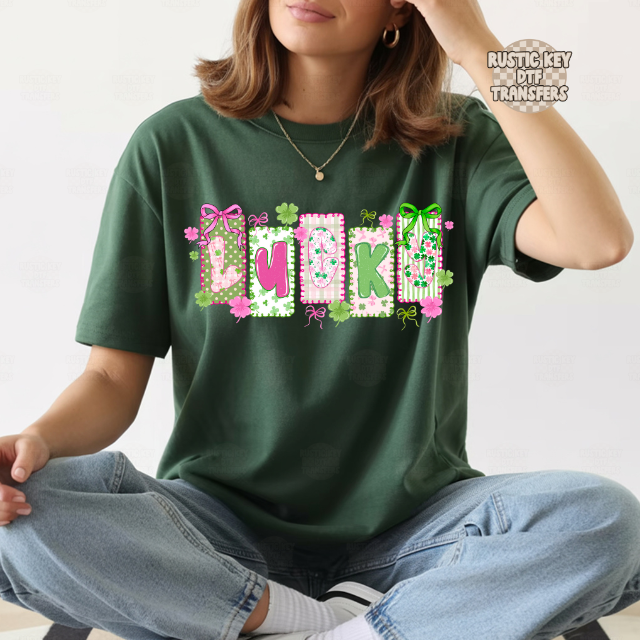 Lucky DTF Transfer, Ready to Press