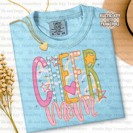 Cheer Mom DTF Transfer, Ready to Press