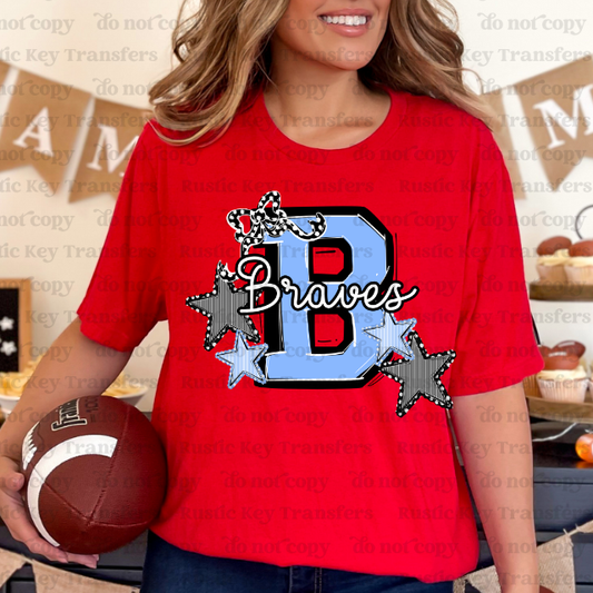 Braves masoc DTF Transfer, Ready to Press