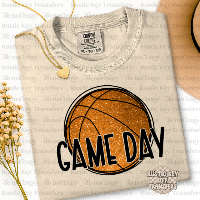 Game Day Basketball DTF Transfer, Ready to Press