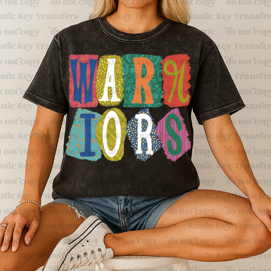 Warriors DTF Transfer, Ready to Press