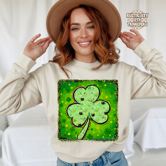 Shamrock DTF Transfer, Ready to Press