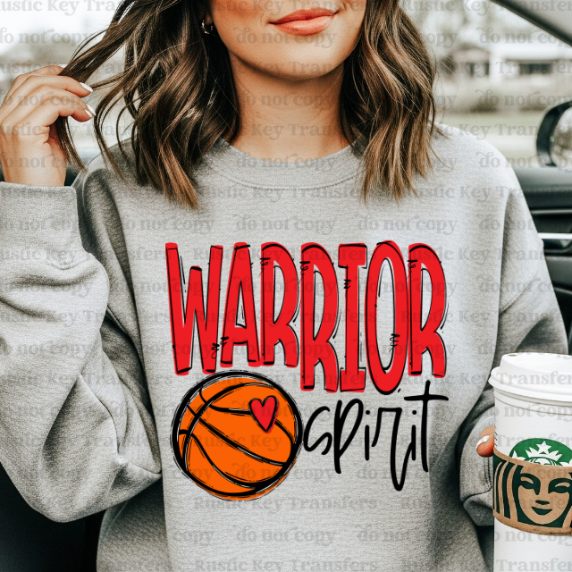 Warrior Spirit basketball DTF Transfer, Ready to Press