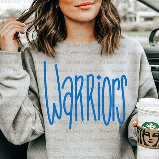 Warriors  DTF Transfer, Ready to Press