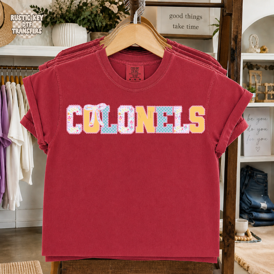 Colonels cc floral DTF Transfer, Ready to Press