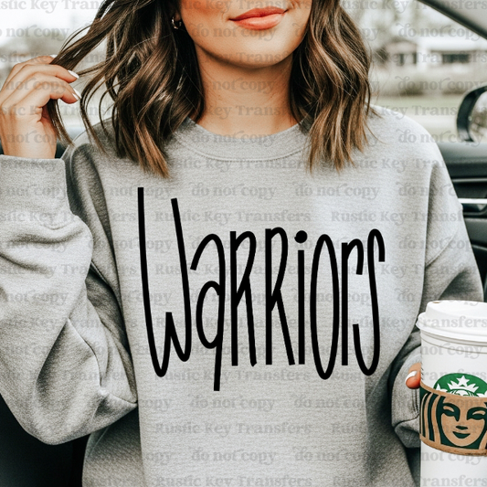 Warrior DTF Transfer, Ready to Press