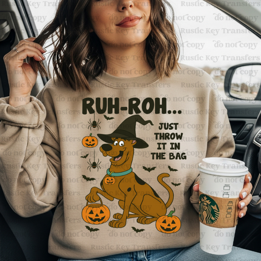 Just throw it in the bag DTF Transfer, Ready to Press