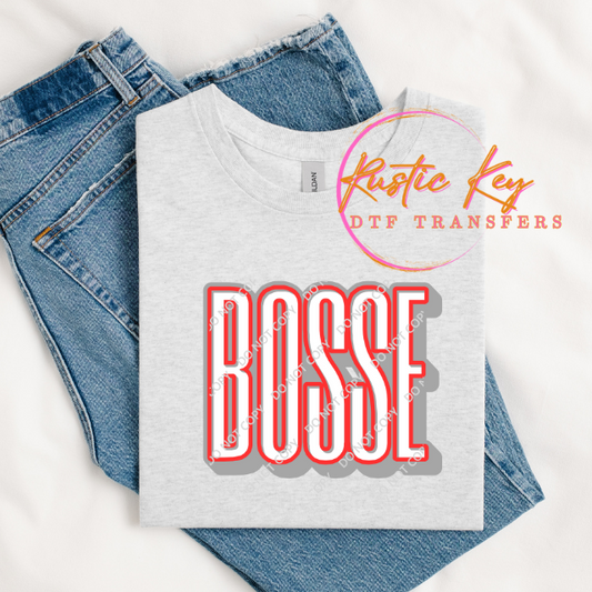 Bosse bulldogs DTF TRANSFER