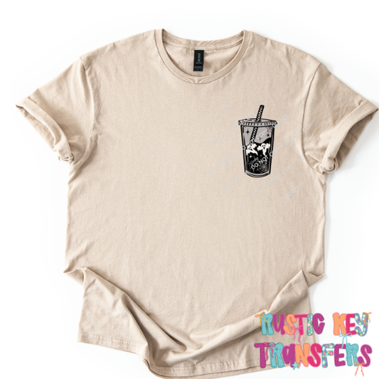 Fueled by caffeine & curses DTF TRANSFER