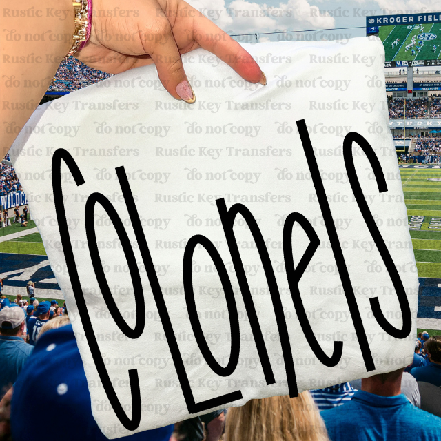 Colonels DTF Transfer, Ready to Press