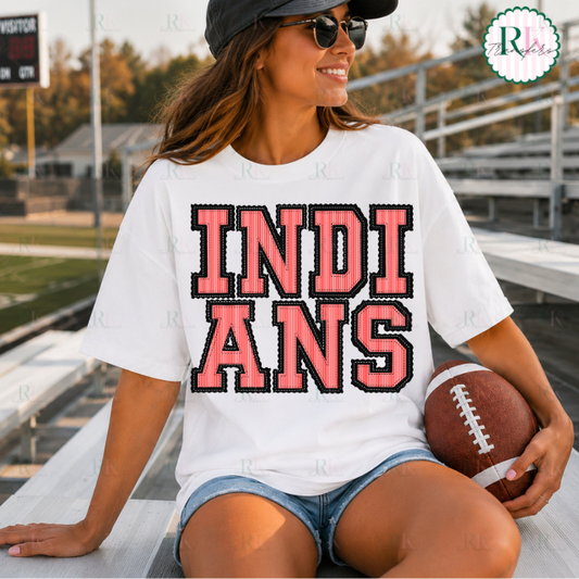Indians DTF Transfer, Ready to Press Rustic Key Transfers