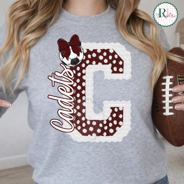 Custom dots sports mascot DTF Transfer, Ready to Press Rustic Key Transfers