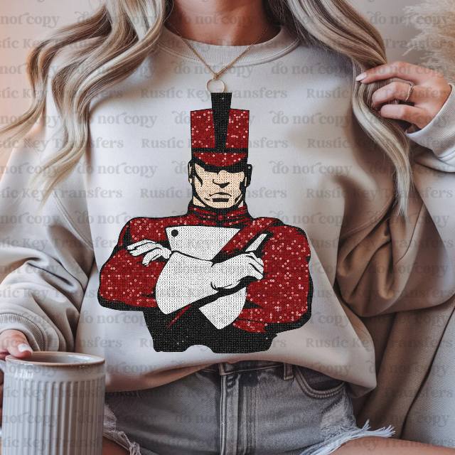 Cadets glitter sequin DTF Transfer, Ready to Press