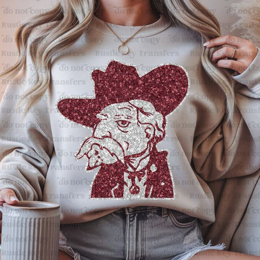 Colonels glitter sequin DTF Transfer, Ready to Press