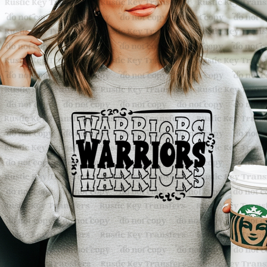 Warriors DTF Transfer, Ready to Press