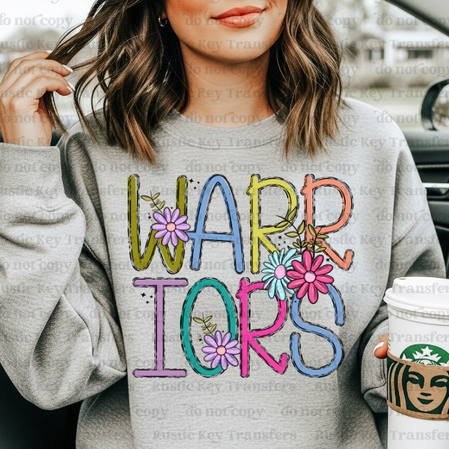 Warriors DTF Transfer, Ready to Press