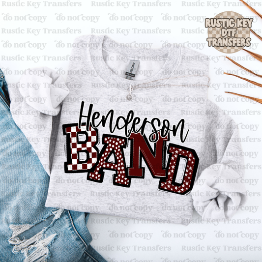 Henderson Band So sporty DTF Transfer, Ready to Press